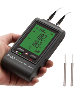 R90DR-U PT100 sensor temperature logger -100 to 250degC