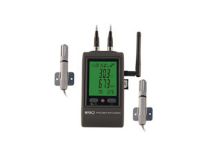 R90DX-G 2-channel temperature humidity data logger gsm